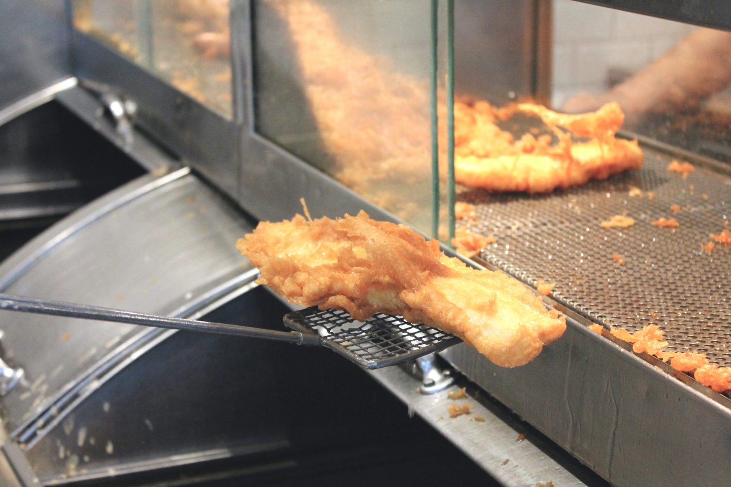 Fish from the fryer
